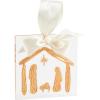 Mud Pie Gold Acrylic Ornament, Nativity, 4″ x 4″(4″ x 4″)