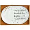 Mud Pie Hanukkah Sentiment Plate; 6 3/4″ x 10″