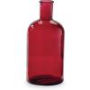 Mud Pie MED RED BOTTLENECK VASES, 8″ x 3 3/4″ Dia