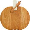Mud Pie Marble Wood Pumpkin Board; board 11 1/2″ x 11 1/2″ | spreader 5 1/2″