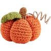 Mud Pie Mini Crochet Double Leaf Pumpkin; Approx 3 3/4″ x 3 1/2″