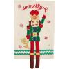 Mud Pie Nutcracker Dangle Towel, Merry, 21″ x 14″