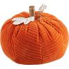 Mud Pie Orange Corduroy Pumpkin Sitter, 11.5″ Dia x 9.5″