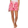 Mud Pie Women’s Valentine Pajama Shorts, Pink, Medium