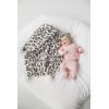 Mud Pie Children’s Nursery Chenille Blanket, Leopard, 34″ x 28″