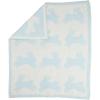 Mud Pie Children’s Blue Chenille Bunny Blanket