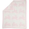 Mud Pie Children’s Pink Chenille Bunny Blanket
