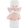Mud Pie Children’s Pink Dot Swaddle and Rattle