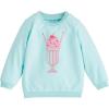Mud Pie Girls Children’s Blue Sparkle Sweatshirt(Blue)