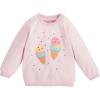 Mud Pie Girls Children’s Pink Sparkle Sweatshirt(Pink)