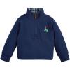 Mud Pie boys Children’s Golf Quarter Zip(Blue)