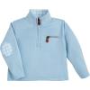 Mud Pie boys Children’s Light Blue Quarter Zip(Blue)