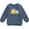 Mud Pie unisex-child Kids Navy Dumptruck Sweatshirt(Navy)
