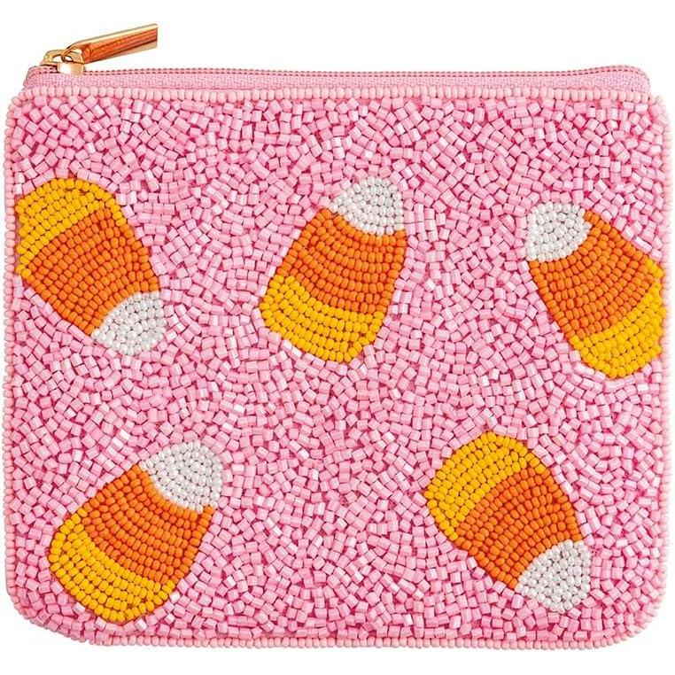 imageMud Pie Womens Halloween Beaded Case Candy Corn