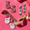 Holiday Beaded Earrings= MP(santa)