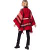 Mud Pie Women Brinley Belted Poncho, Red, One-Size
