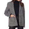Mud Pie Women Bynes Plaid Blazer(Black)