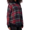Mud Pie Women Carla Plaid Sweater(Red)
