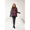 Mud Pie Women Carla Plaid Sweater(Red)
