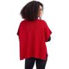 Mud Pie Women’s Claude Cable Knit Sweater(Red)