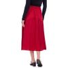 Mud Pie Women’s Townes Pleated Skirt(Red)