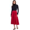 Mud Pie Women’s Townes Pleated Skirt(Red)