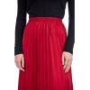 Mud Pie Women’s Townes Pleated Skirt(Red)
