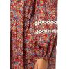 Mud Pie Womens Women Barlowe Printed Dress(Rust/Copper)