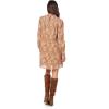 Mud Pie Womens Women Bennington Smocked Dress(Brown)