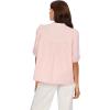 Mud Pie Womens Women’s Humphrey Embroidered Top(Pink)
