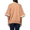 Mud Pie womens Mud Pie Women’s Bringham Reversible Poncho(Tan)