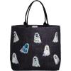 Mud Pie Women’s Halloween Sparkle Tote, Ghosts