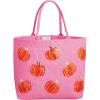 Mud Pie Women’s Halloween Sparkle Tote, Pumpkin