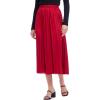 Mud Pie Women’s Townes Pleated Skirt(Red)