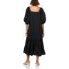 Mud Pie Women Monet Midi Dress(Black)