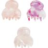 Mud Pie Women Ornament Mini Claw Clip Set, Pink, clip 3/4″ | ornament 4 1/2″ x 3 1/2″
