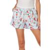 Mud Pie Women’s Holiday Pajama Short(Blue Nuctcracker)