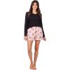 Mud Pie Women’s Holiday Pajama Short(Pink Santa)