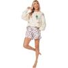 Mud Pie Women’s Holiday Pajama Short(White Champagne)