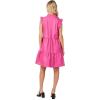 Mud Pie Womens Women Tabitha Leather Dress(Pink)