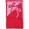 Mud Pie Women’s Bow Holiday Chenille Blanket
