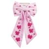 Mud Pie Women’s Holiday Hair Bow, Light/Pastel Pink, 13″ x 6 1/2″