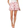 Mud Pie Women’s Holiday Pajama Short(Pink Santa)
