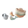 Mud Pie Children’s Stacking Boat Set, Mermaid