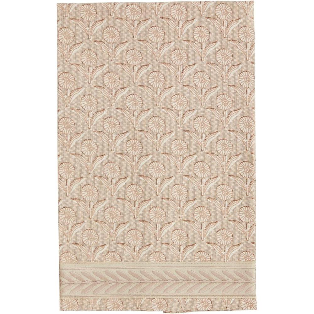 imageMud Pie Bulb Block Print Ribbon Towel 26quot x 16 12quotDaisy Flower