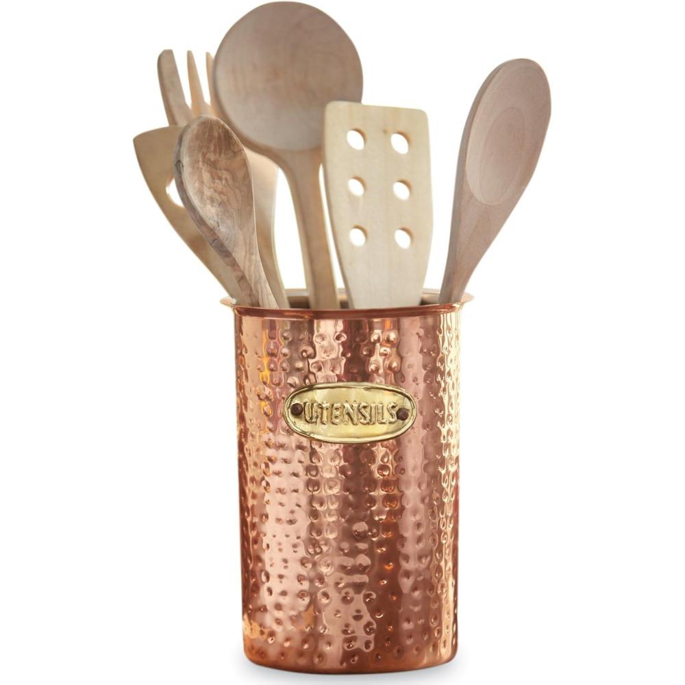 imageMud Pie Caddy Kitchen Utensil Copper