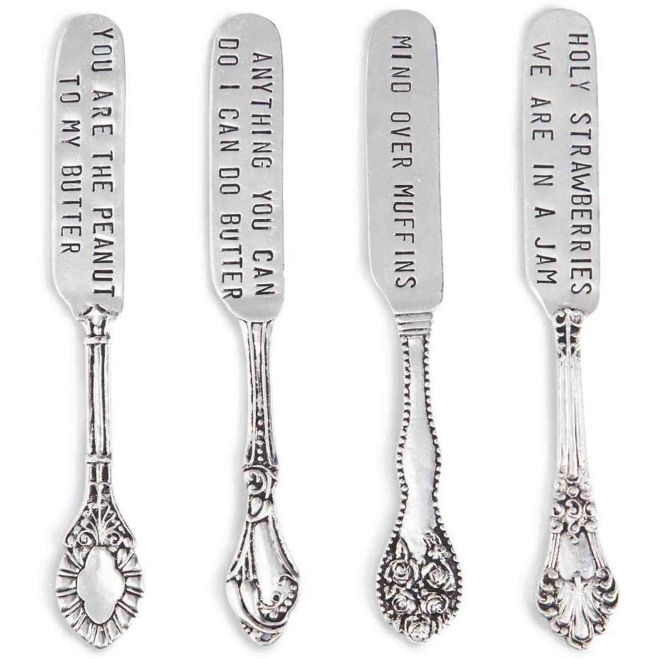 imageMud Pie Circa Spreader Set Silver4 piece