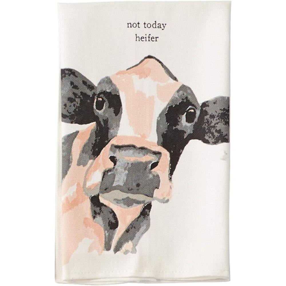 imageMud Pie Farm Dish Towels Cow 26quot x 16 12quotCow