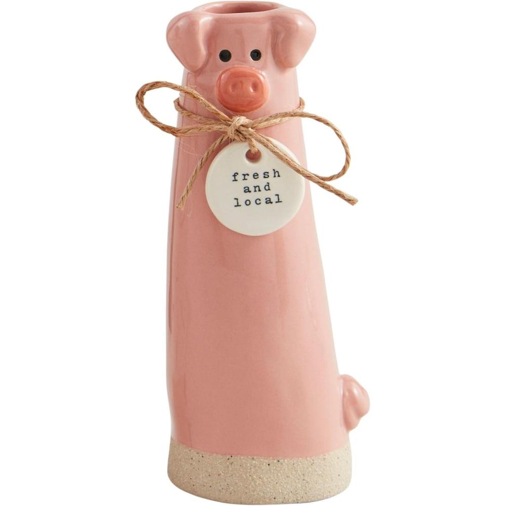imageMud Pie Farm Stem Vase Pig 6quot x 225quot