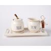 Mud Pie Bistro Cream and Sugar 5 Piece Set
